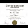 Buy Degree from Aureus University School of Medicine
