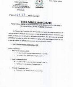 buy degree from the Université Nazi Boni