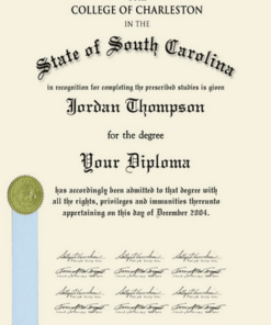 Buy college degree from The College of Charleston