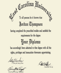 Buy college degree from The East Carolina University