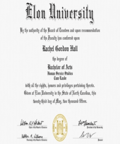 Buy college degree from The Elon University