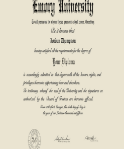 Buy college degree from The Emory University