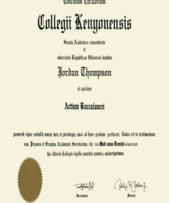 Buy college degree from The Kenyon College
