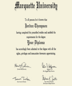 Buy college degree from The Marquette University