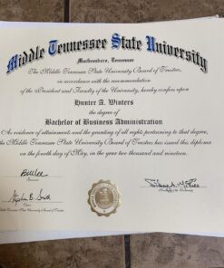 Buy college degree from The Middle Tennessee State University