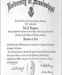 Buy college degree from The Mississippi State University