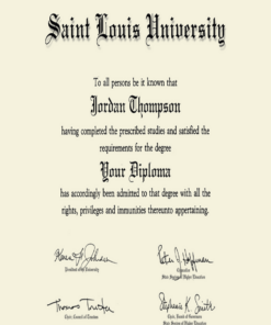 Buy college degree from The Saint Louis University