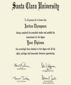 Buy college degree from The Santa Clara University
