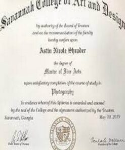Buy college degree from The Savannah College of Art and Design