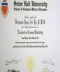 Buy college degree from The Seton Hall University