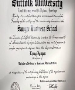 Buy college degree from The Suffolk University