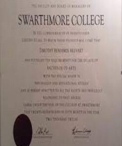 Buy college degree from The Swarthmore College