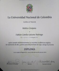 Buy college degree from The Universidad Nacional de Colombia