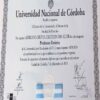 Buy college degree from the Universidad Nacional de Córdoba