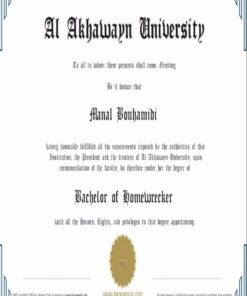 Buy college degree from The Université Al Akhawayn