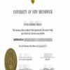 Buy college degree from The University of New Brunswick