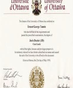 Buy college degree from The University of Ottawa
