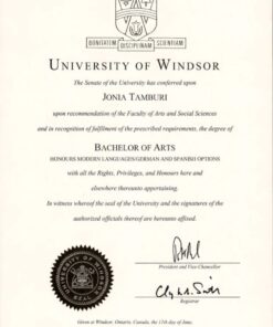 Buy college degree from The University of Windsor