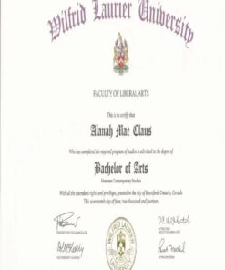 Buy college degree from The Wilfrid Laurier University