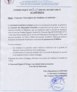 Buy degree from Université Espoir d'Afrique
