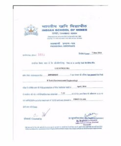 Buy college degree from The Indian School of Mines