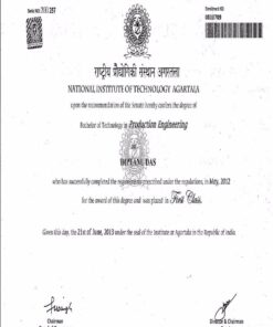 Buy college degree from The National Institute of Technology, Agartala